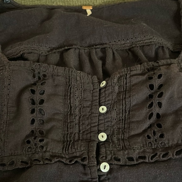 Free People Black Joi Blouse - Picture 4 of 5